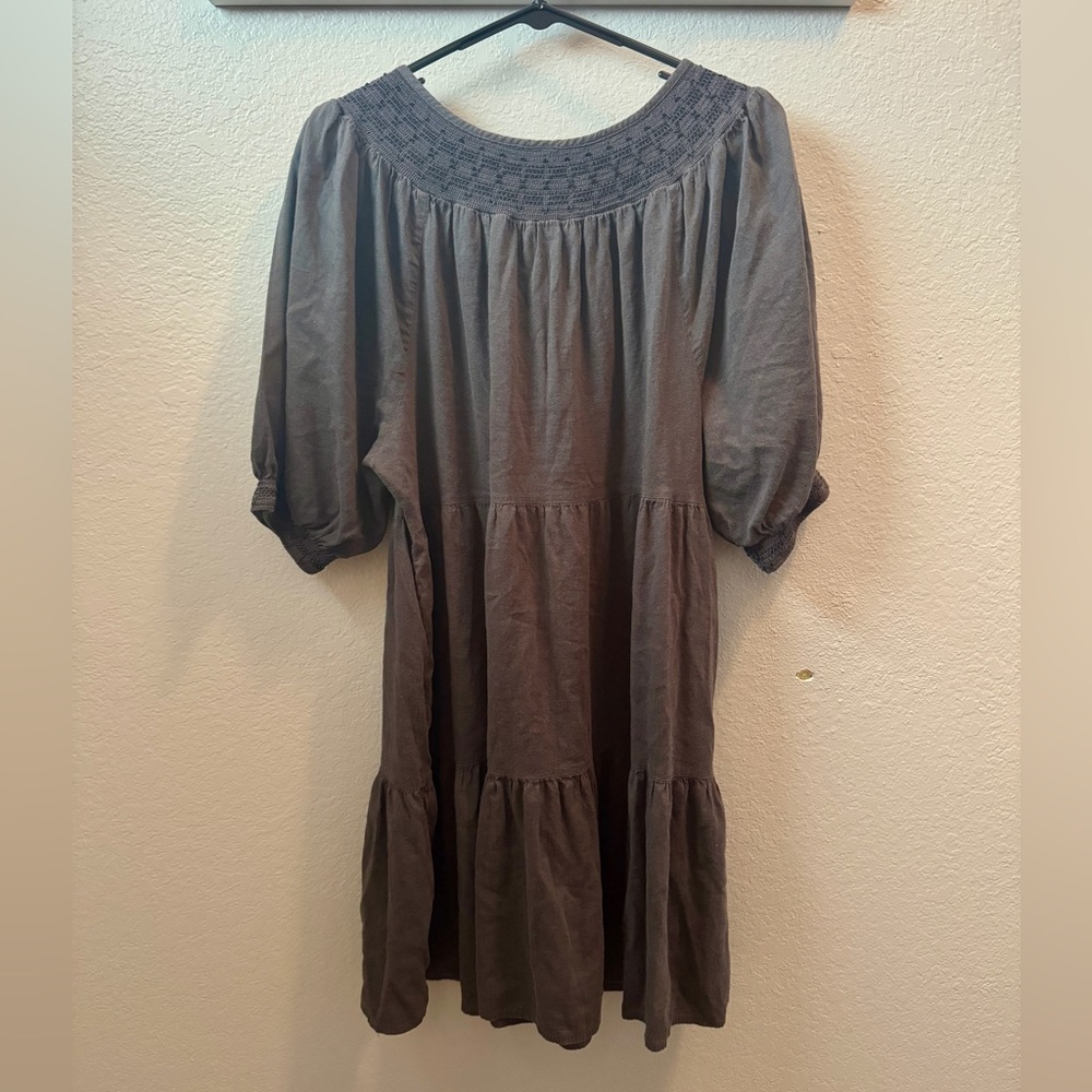 Old Navy Puff Sleeve Embroidered Mini Swing Dress - Picture 3 of 8